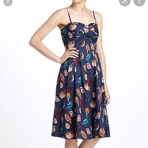 Anthropologie Maeve Native Birds dress